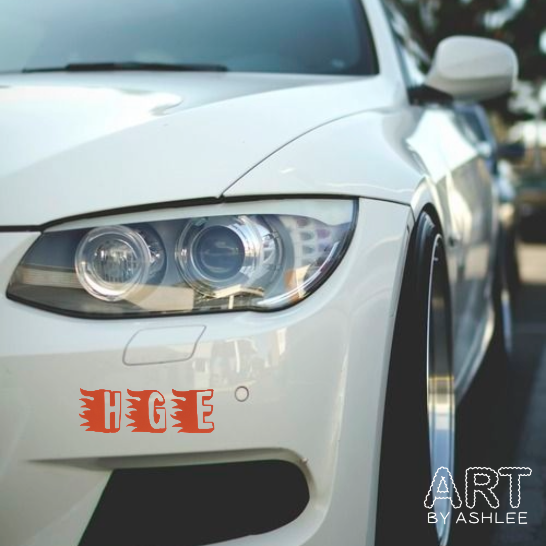 'Hot Girl Era' (HGE) Vinyl Car Stickers