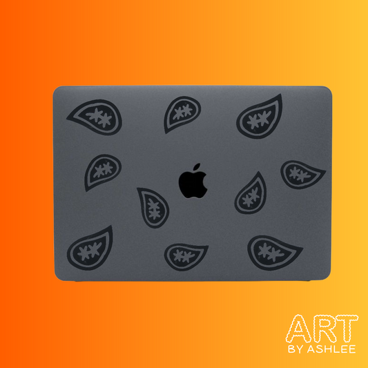 Paisley Pattern Vinyl Stickers