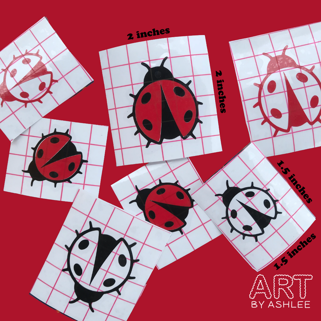 Lady Bug Vinyl Stickers