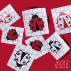 Lady Bug Vinyl Stickers