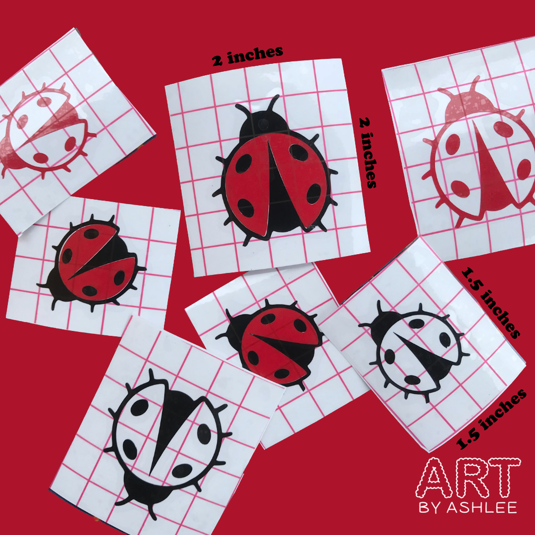 Lady Bug Vinyl Stickers