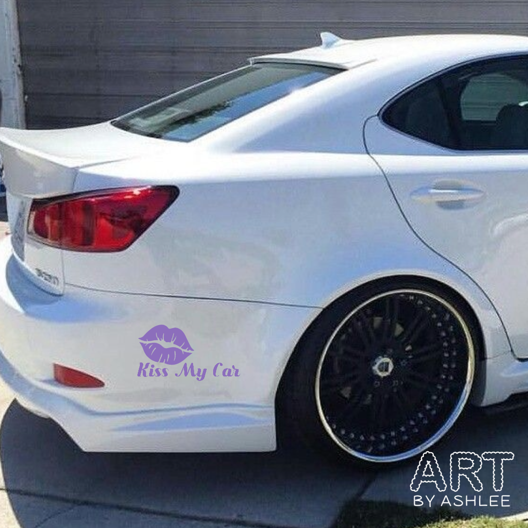 ‘Kiss My Car’ Vinyl Car Sticker