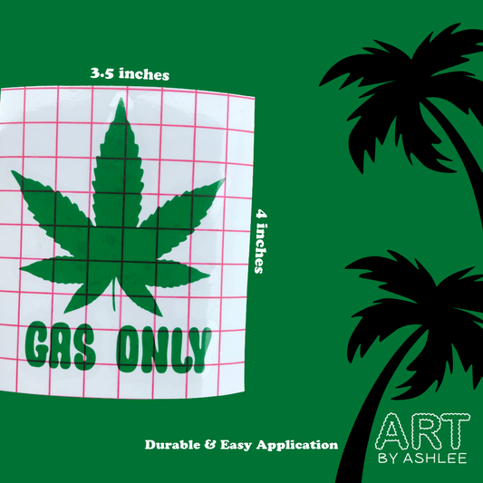 'Gas Only' Vinyl Car Gas Tank Sticker