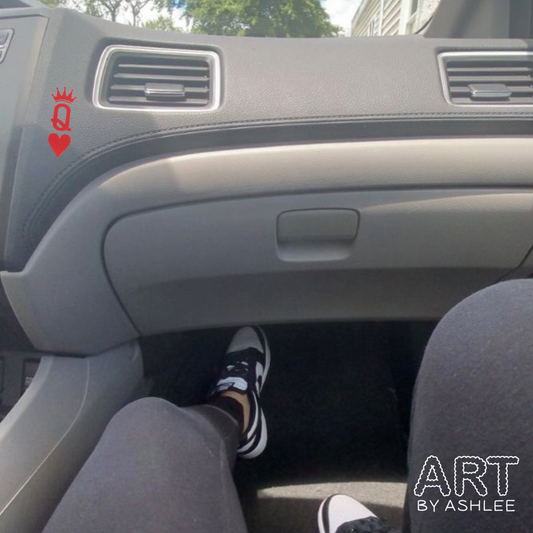 King & Queen Couple's Vinyl Car Stickers