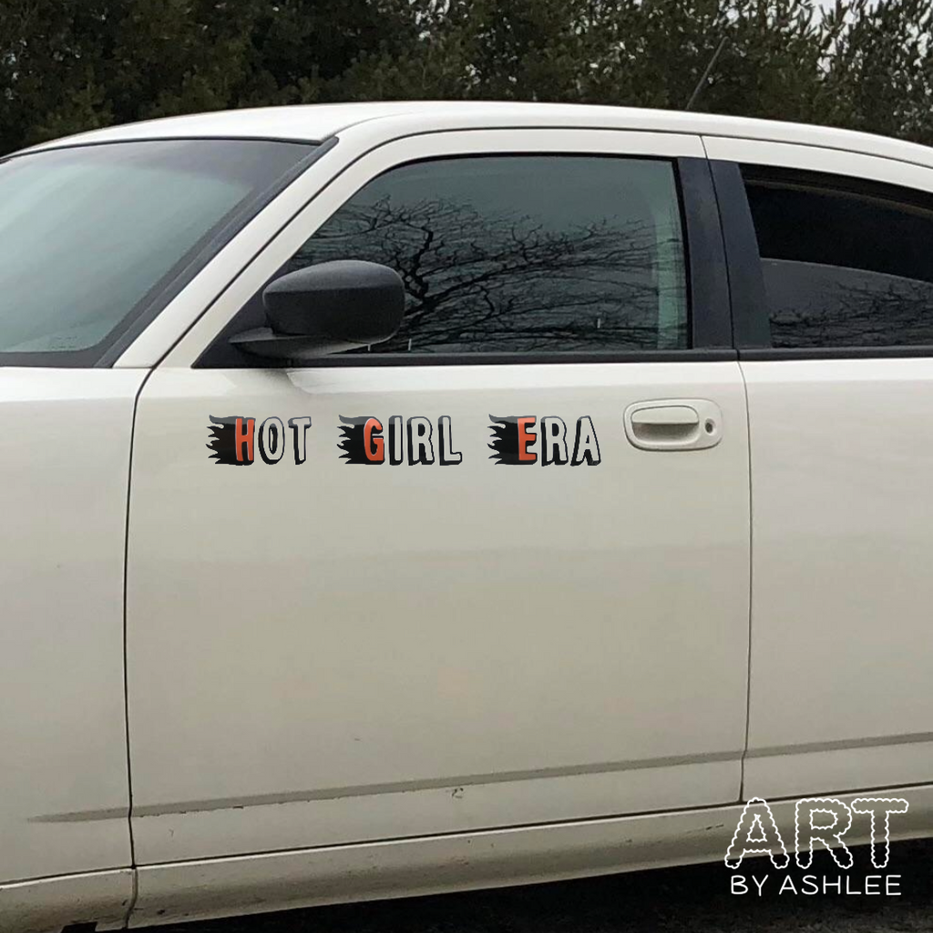 ‘Hot Girl Era’ (HGE) Vinyl Car Stickers