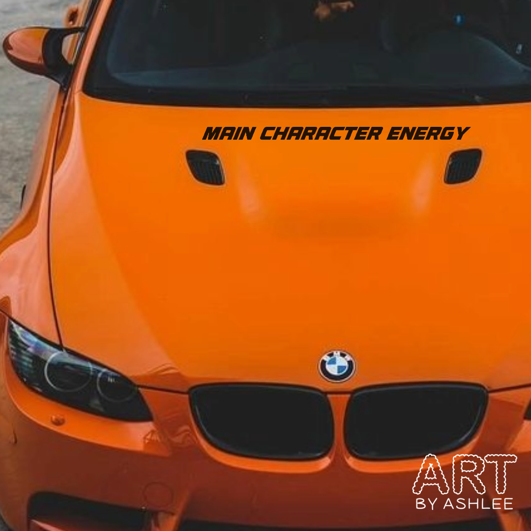 'Main Character Energy' Vinyl Car Sticker