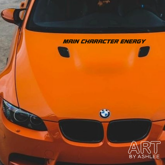 'Main Character Energy' Vinyl Car Sticker