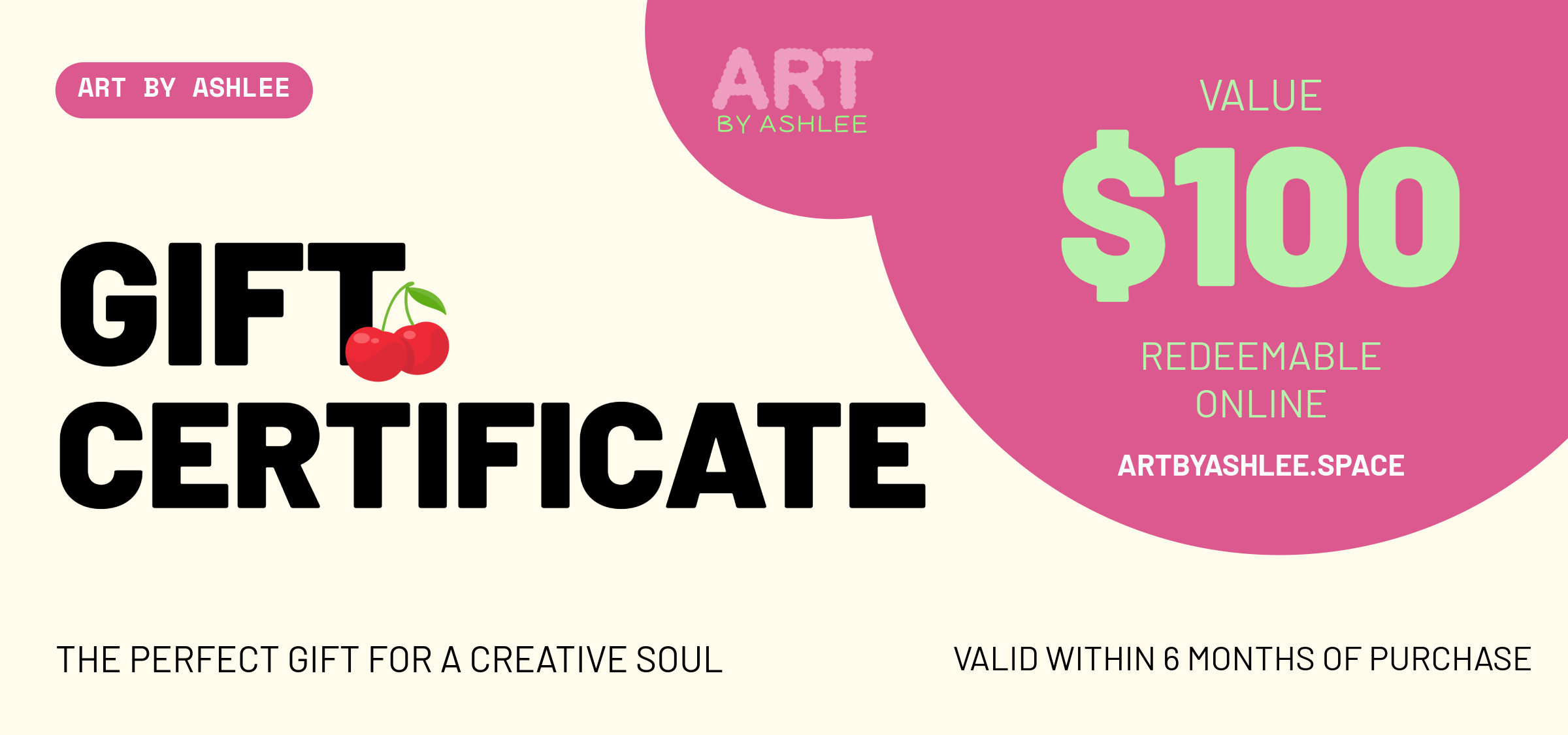 Art By Ashlee Gift Certificate