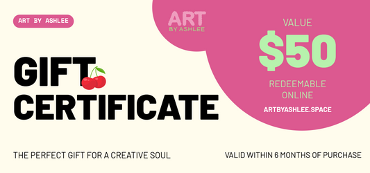 Art By Ashlee Gift Certificate ($50)