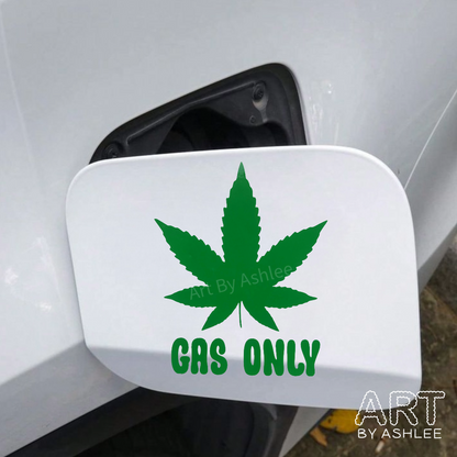 'Gas Only' Vinyl Car Gas Tank Sticker