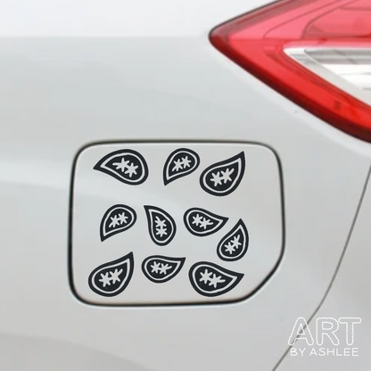 Paisley Pattern Vinyl Stickers