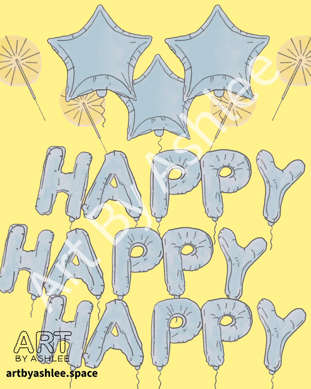 'Happy' Print
