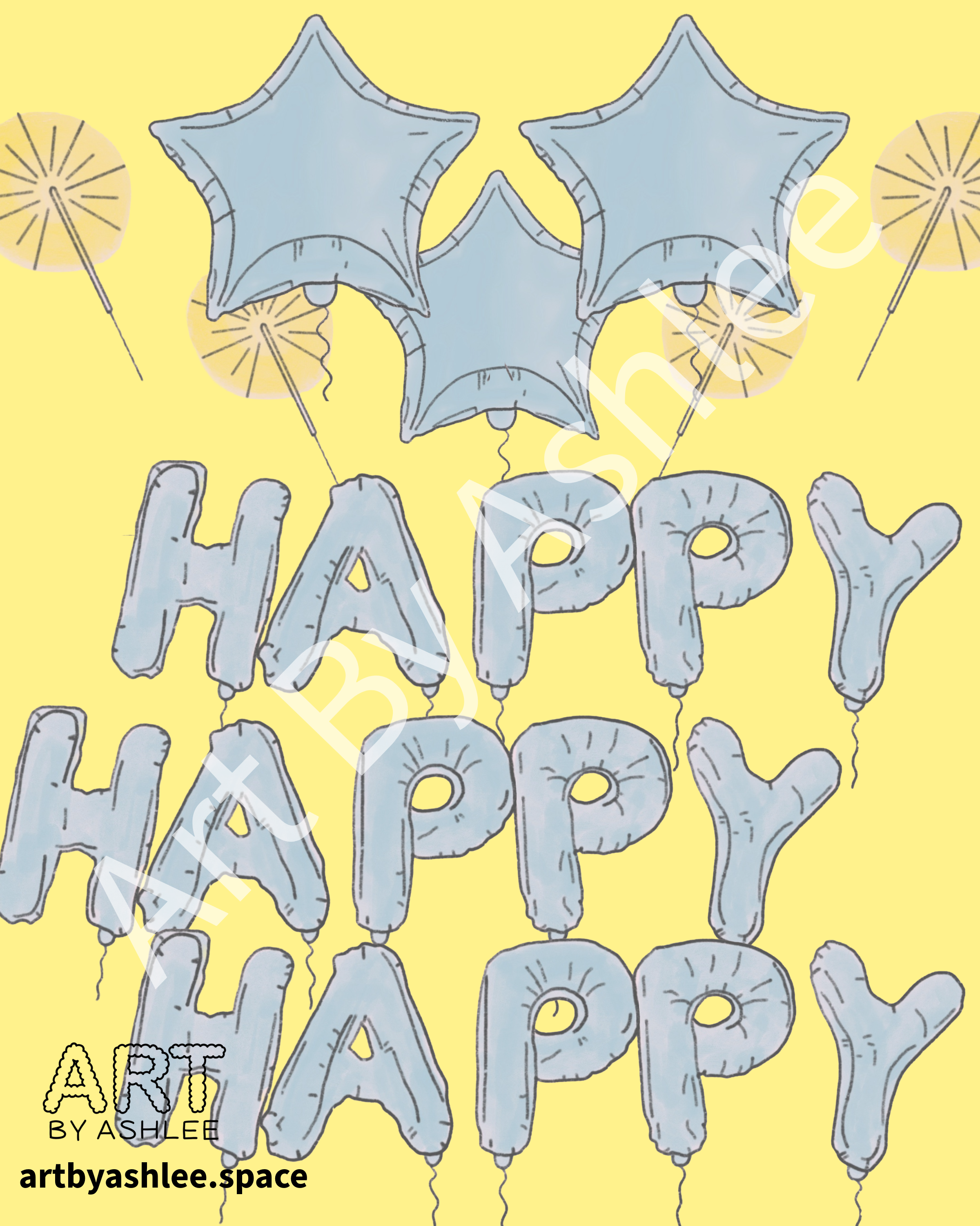 'Happy' Print